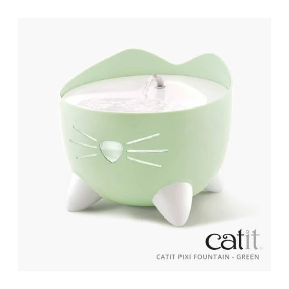 Catit Pixie Cat Drinking Fountain  - ívókút (mentazöld) macskák részére (2,5 liter)