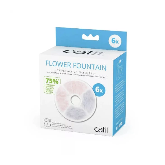 Catit Triple Action Frameless Filter - csere szűrő ( ivókúthoz) 6db