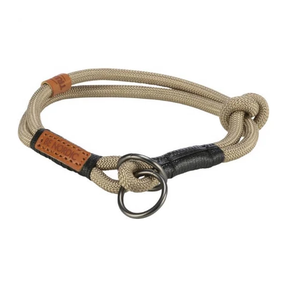 Trixie Be Nordic Collar - nyakörv fonott kötélből (homok/fekete) kutyák részére (L:50cm/Ø13mm)