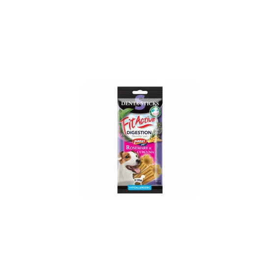 FitActive SNACK Denta-Sticks Hypoallergenic Digestion "S" - jutalomfalat (rozmaring, kurkuma) kutyák részére (140g)