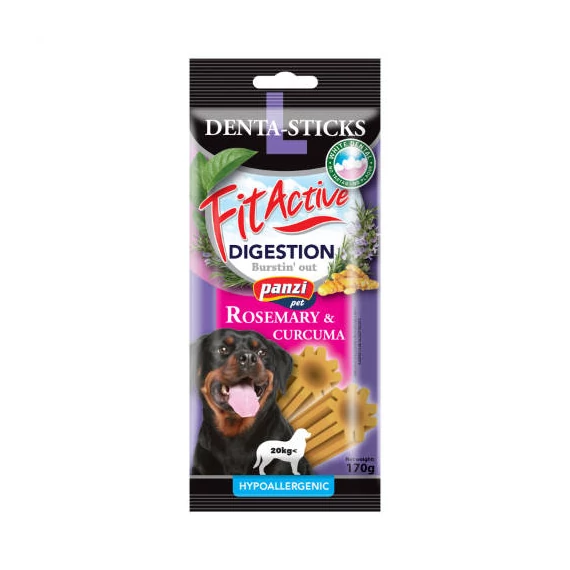 FitActive SNACK Denta-Sticks Hypoallergenic Digestion "L" - jutalomfalat (rozmaring, kurkuma) kutyák részére (170g)