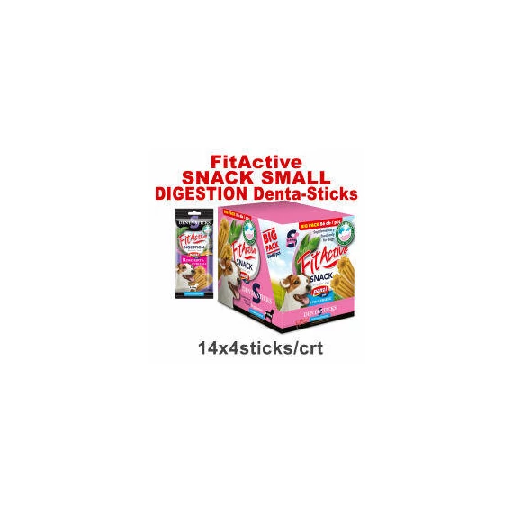 FitActive SNACK Denta-Sticks Hypoallergenic Digestion "S" - jutalomfalat (rozmaring, kurkuma) kutyák részére (14db/140g) - csak kartonra