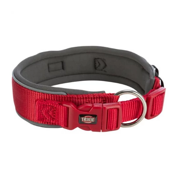 Trixie premium collar, extra wide (L-LX) - nyakörv (extra széles,piros/grafit) kutyák részére (L-LX) 53-62cm/50mm