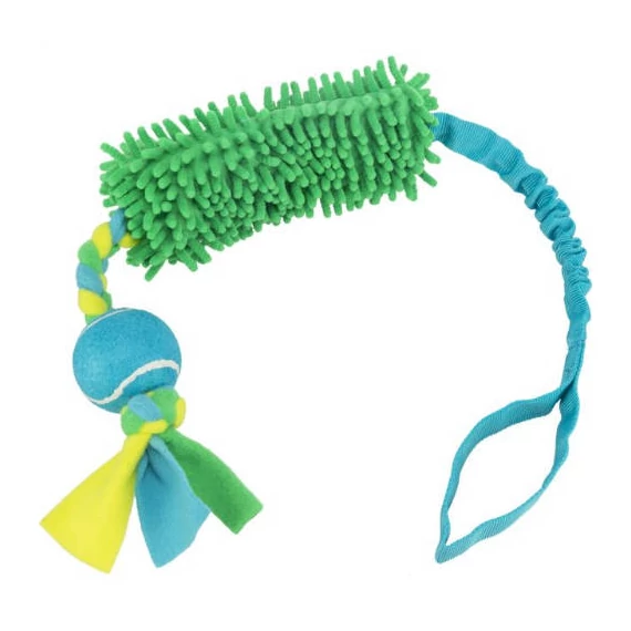 Trixie Bungee Rope for Tugging with Tennis Ball - játék (kötél teniszlabdával) kutyák részére (Ø85cm)