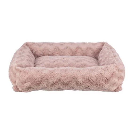 KT25.Trixie Vital Loki bed - négyszögletes, peremes fekhely (pasztell rózsaszín) kutyák részére (50x35cm)