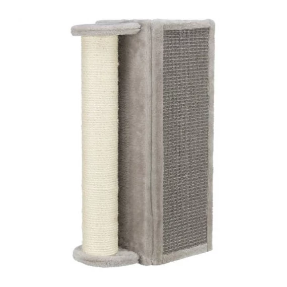 KT25.Trixie Scratching Board for corners with post - kaparófa (szürke) macskák részére (19x58x19cm)