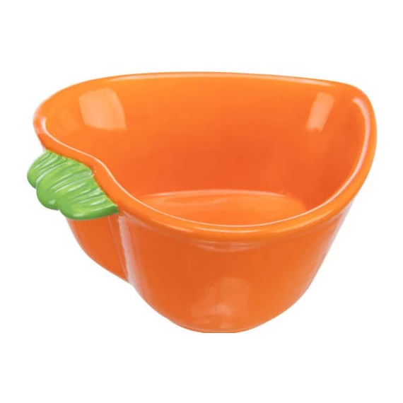 Trixie Bowl carot - tál (kerámia, répa formájú) rágcsálók részére (180ml/12x11cm)