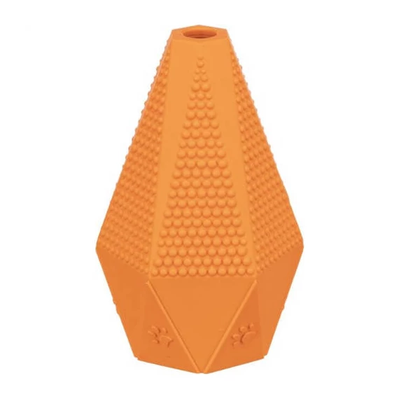 KT25.Trixie jumper toy - játék (natúr gumi, narancs) kutyák részére (10cm)