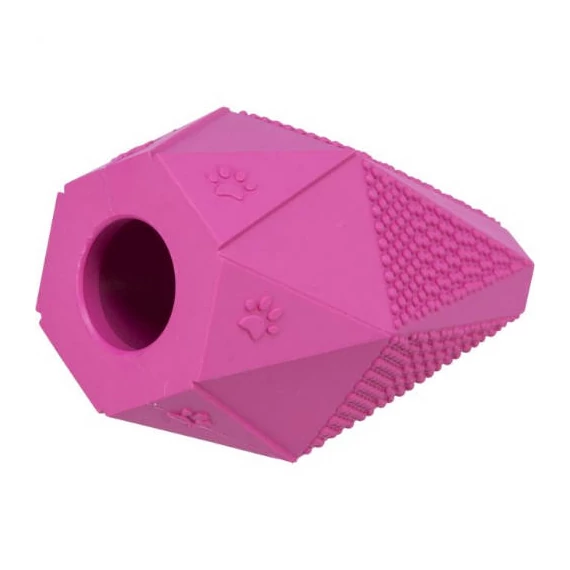 KT25.Trixie jumper toy - játék (natúr gumi, narancs) kutyák részére (12cm)