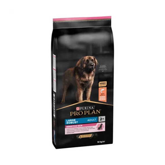 PRO PLAN Large Robust Adult Sensitive Skin - Szárazeledel (lazac) felnőtt kutyák részére (14kg)