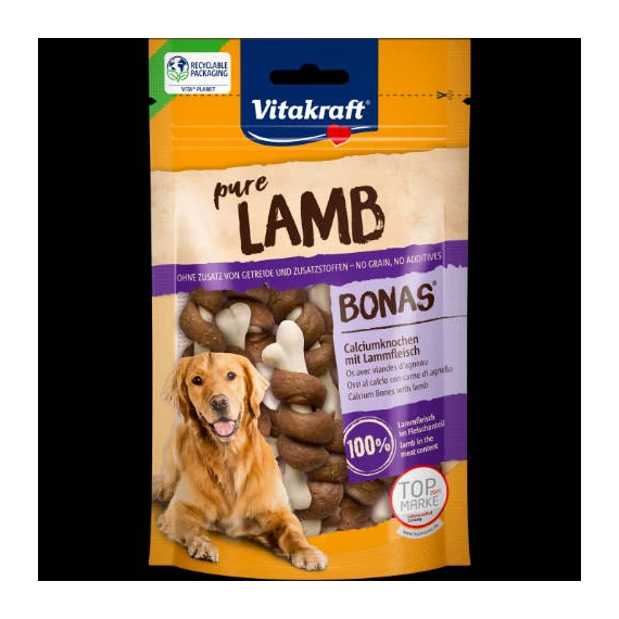 Vitakraft pure Lamb Bonas - jutalomfalat (bárány) kutyák részére (80g)