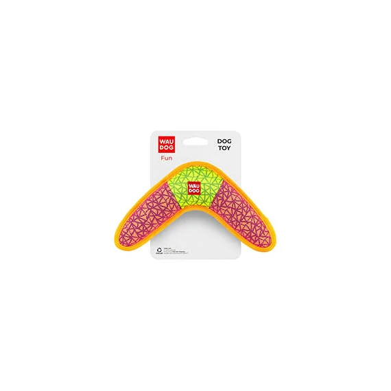 WAUDOG Fundog - játék (boomerang,pink) kutyák részére (24x14cm)