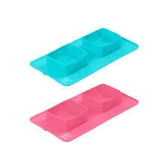 WAUDOG Silicone Bowl Set - dupla, összecsukható, szilikon tál (szürke) utazáshoz, sétához kutyák részére (38,5x23x5cm)