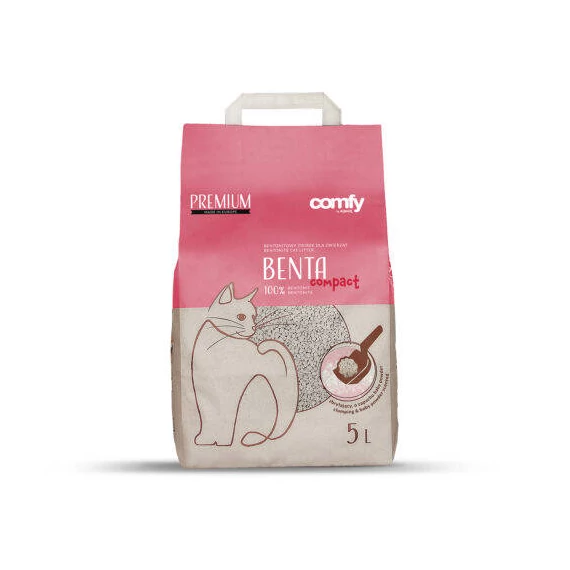 Comfy Benta Compact  - csomósodó, illatosított (babapúder) macskaalom (5 liter)