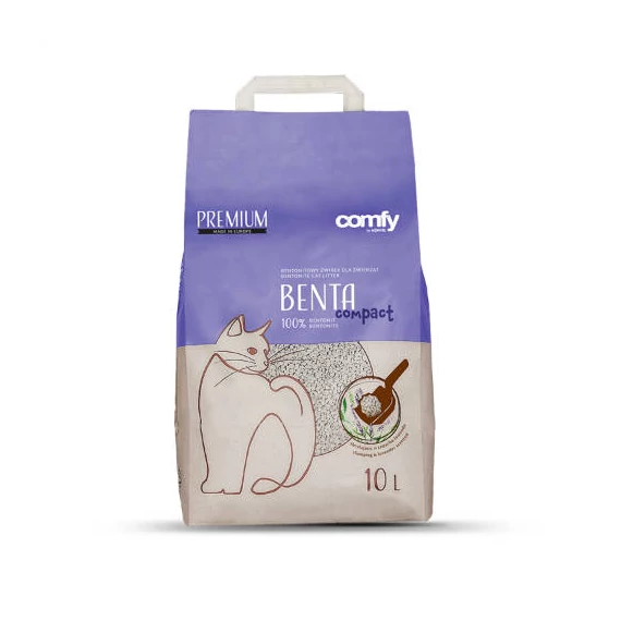 Comfy Benta Compact Standard - csomósodó, illatosított (levendula) macskaalom (10 liter)
