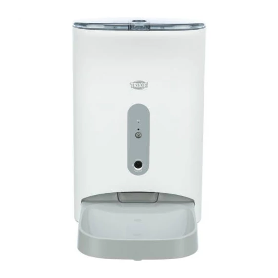 Trixie TX8 Smart Automatic Food Dispenser - automata etető (fehér/szürke)  4.5 l (24×38×19cm)