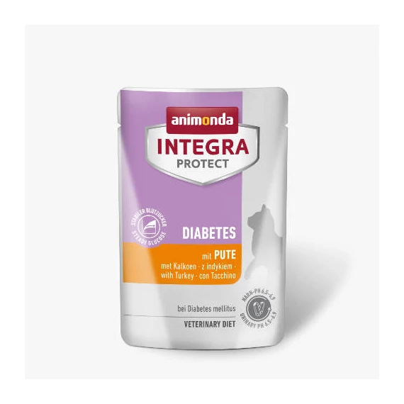Animonda Integra Protect Diabetes with turkey - diabetikus nedves eledel macskáknak pulykával (85g)