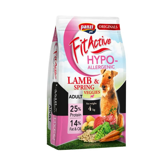 FitActive ORIGINALS 4kg ADULT HYPOALLERGENIC Lamb&Spring Veggies (bárány&tavaszi zöldségek)