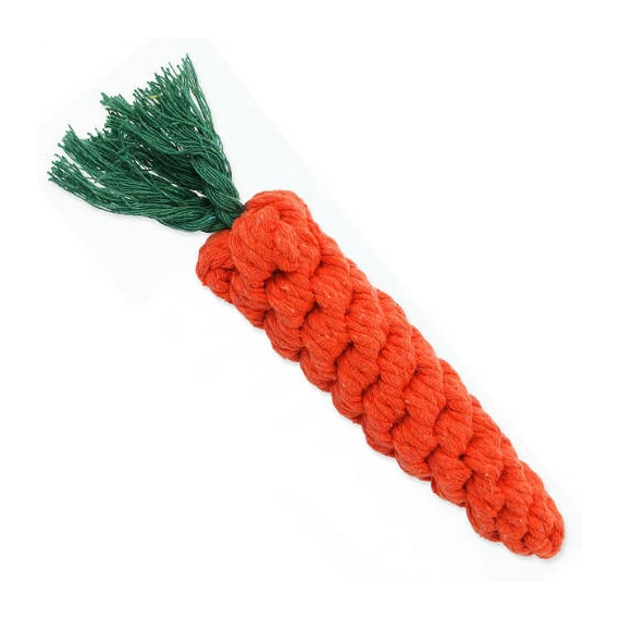 ReptiPlnet Carrot cotton rope toy - játék (rágókötél, répa forma) kutyák részére (20cm)