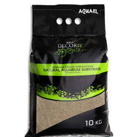 AquaEl 10kg Natural Aquvarium Substrate - Akváriumi dekorkavics (kvarchomok) 0,4-1,2mm (10kg)
