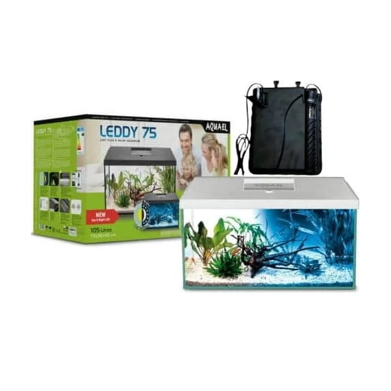 AquaEl Leddy 75 Day&Night 2.0 BIO-FS white - akvárium szett (fehér) 105 liter (75x35x40cm)