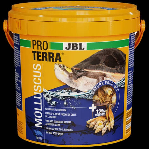 JBL PROTERRA Molluscus - kiegészítő eleség (csigák,gammarus, vízi rovarok) vízi és tavi teknősök részére (2,5liter/650g)