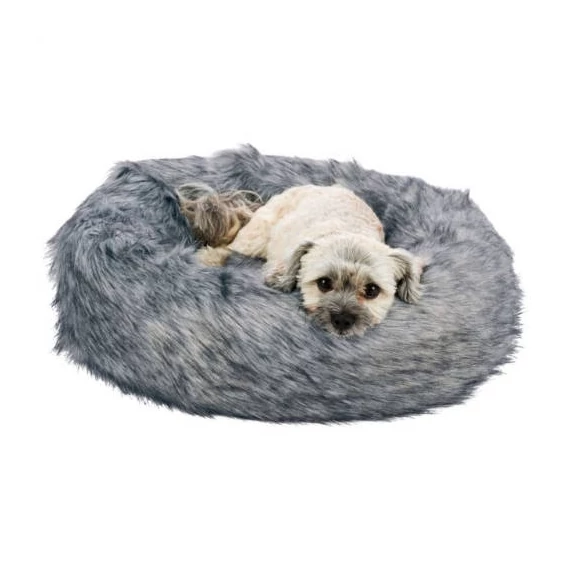 Trixie Bed Yelina - kerek, peremes fekhely (fekete/szürke) kutyák részére (Ø55cm)