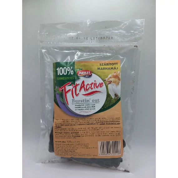 FitActive snack - jutalomfalat (szárított marhamáj) kutyák részére (10x100g)