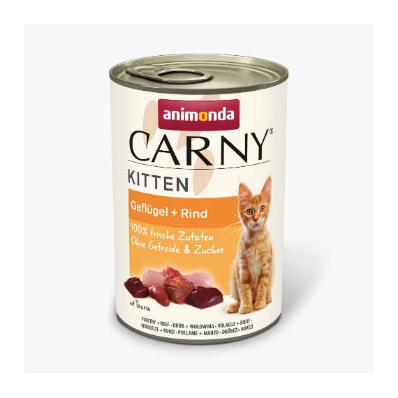 Animonda Carny Kitten (szárnyas+marha) - kölyök macskák részére (400g)