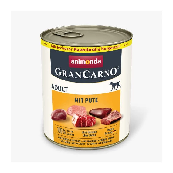 Animonda GranCarno Adult (pulyka) konzerv - Felnőtt kutyák részére (800g)