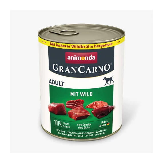 Animonda GranCarno Adult (vad) konzerv - Felnőtt kutyák részére (800g)