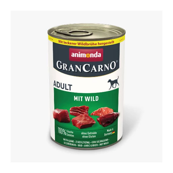Animonda GranCarno Adult (marha,vad) konzerv - Felnőtt kutyák részére (400g)