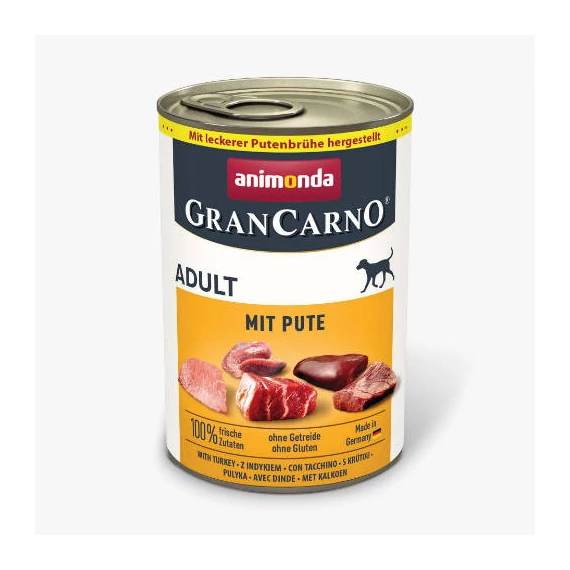 Animonda GranCarno Adult (pulyka) konzerv - Felnőtt kutyák részére (400g)