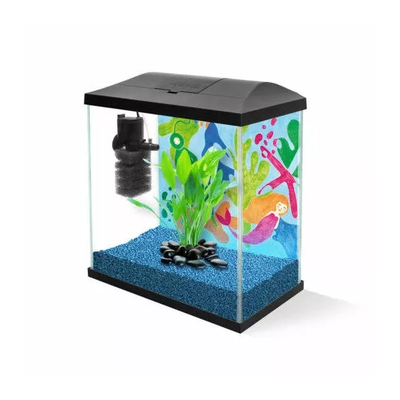 Aquael LEDDY Set MINI 35 black - akvárium (fekete) garnélarákoknak és kisebb halaknak (35x18x30cm) 19liter