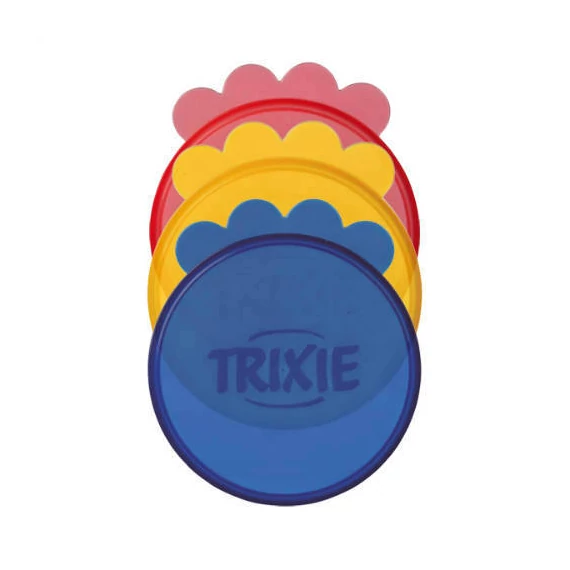 Trixie Lid for Tins - konzerv-fedő (műanyag,színes) 400-415g-os konzervekhez (Ø7,6cm/3db)