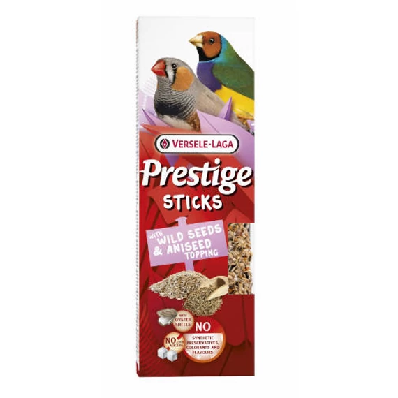 Versele Laga Prestige Sticks Dupla Rúd (fűmag, ánizsmag) - kiegészítő eleség exoták és pintyek részére (2db/60g)