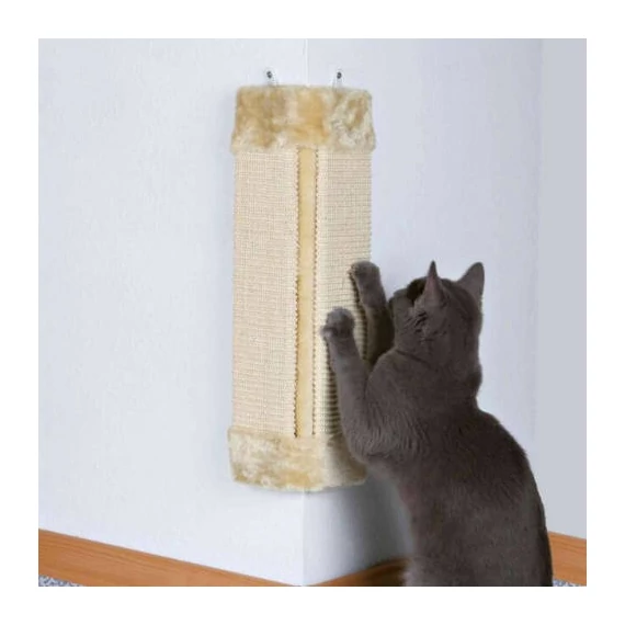 Trixie Scratching Board for Corners - sarok kaparó (bézs) macskák részére (23x49cm)