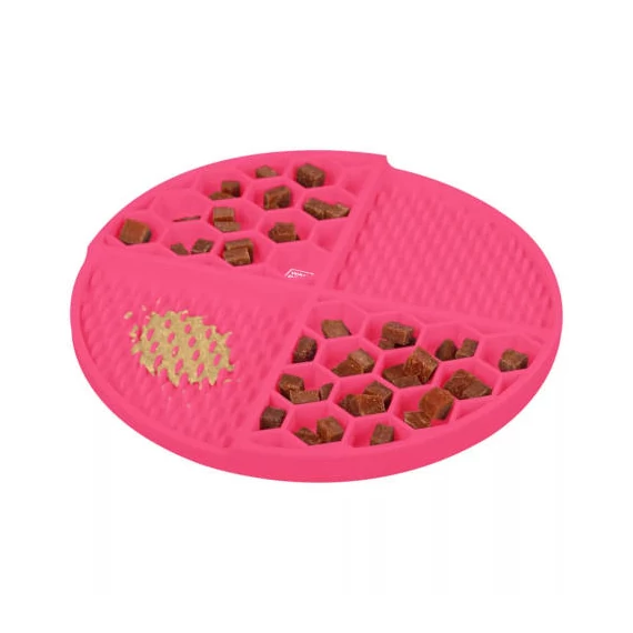 Waudog Silicone Lick Mat - tapadókorongos szőnyeg (szilikon,szürke) kutyák és macskák részére (21x21x3cm)