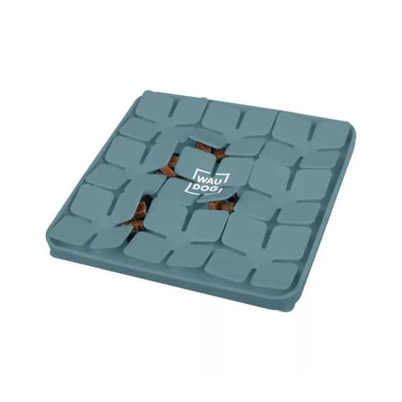 Waudog Silicone Lick Mat - tapadókorongos szőnyeg (szilikon,szürke) kutyák és macskák részére (20.5x20.5x1.7cm)