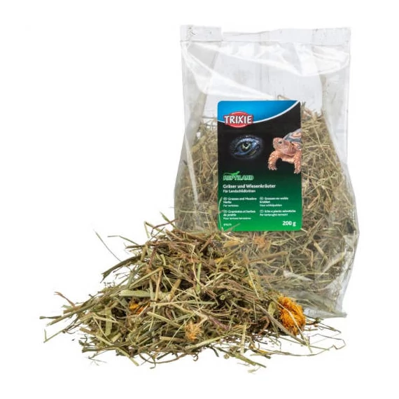 Trixie Grasses and Meadow Herbs for Tortoises - kiegészítő eleség (pázsit- és rétifű) teknősbékák részére (200g)