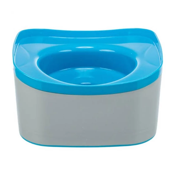 Trixie Strong Travel Bowl - tál (szürke, petrolkék) kutyák részére (21x11x21cm)
