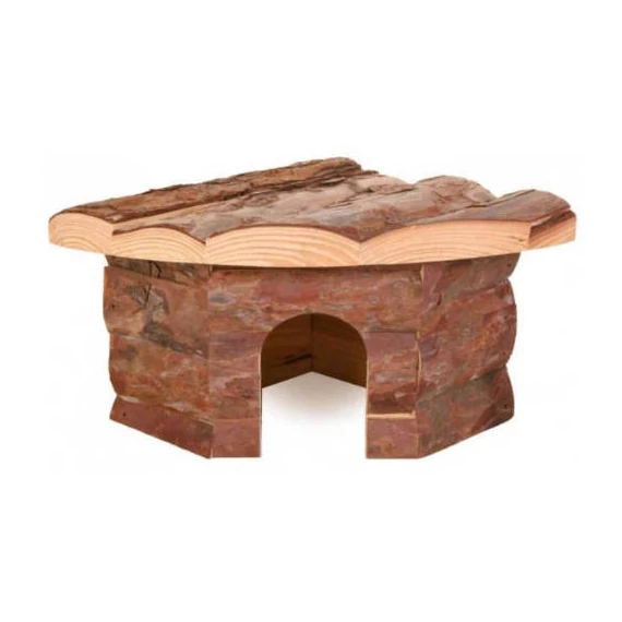 Trixie Jesper Corner House - Fából készült sarok odú csincsilla és tengerimalacok részére (32x13x21cm)