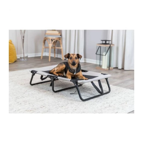 Trixie Dog Lounger - fémvázas fekhely (bézs, szürke) kutyák részére  (120x19x70cm) max:35kg