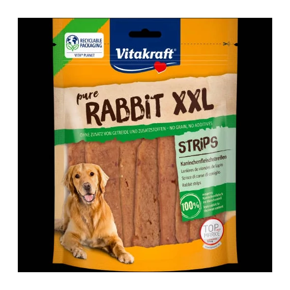 Vitakraft Rabbit XXL Strips rabbit meat strips - jutalomfalat (nyúl) kutyák részére (250g)