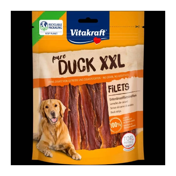 Vitakraft Duck Filets Strips XXL -  jutalomfalat (kacsamell) kutyák részére (250g)