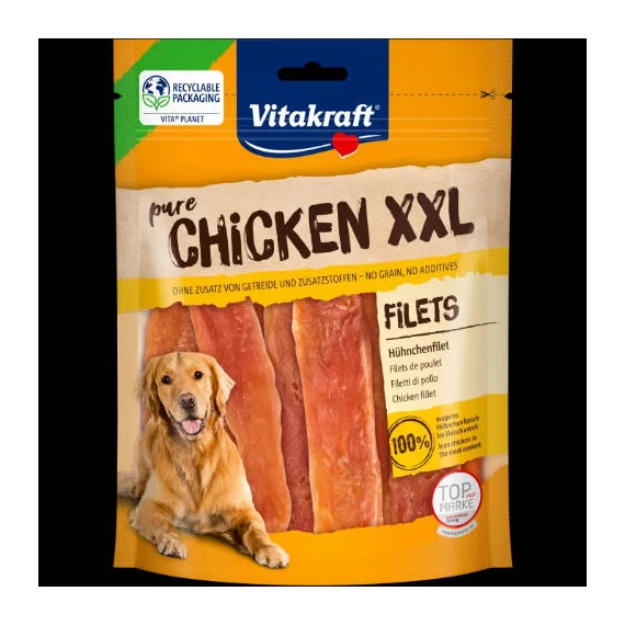 Vitakraft Chicken Filets XXL chicken fillet - hutalomfalat (csirkemell) kutyák részére (250g)