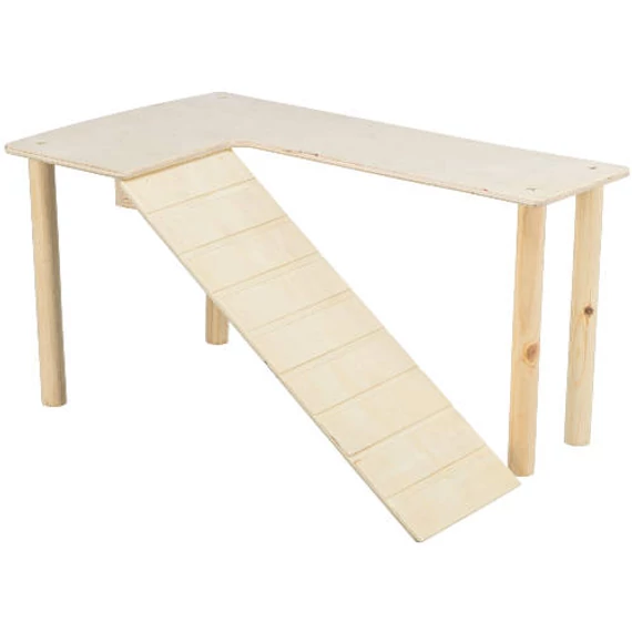 trixie Natural Living fa elem rámpával,rágcsálóknak 47x25x30cm