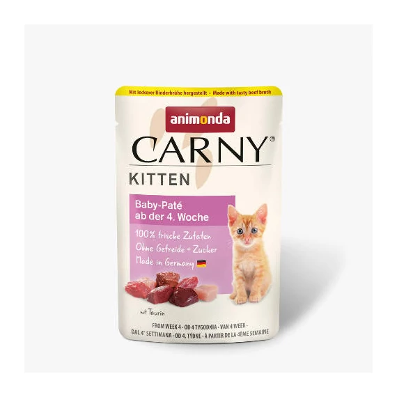 Animonda Carny Kitten paté) alutasakos - Kölyök macskák részére (85g)
