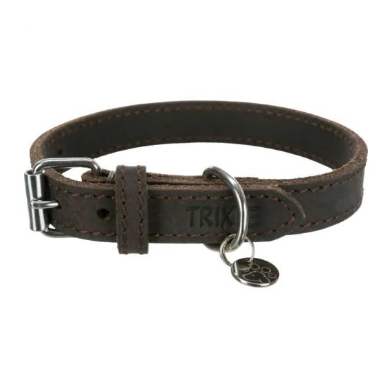 Trixie bőrnyakörv (sötét barna) kutyák részére (M) 37–44 cm/25 mm(KIZÁRÓLAG RENDELÉSRE!)