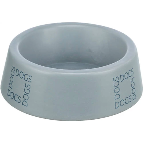 trixie 25224 kutyatál kerámia 0,4l 16cm, szürke/kék